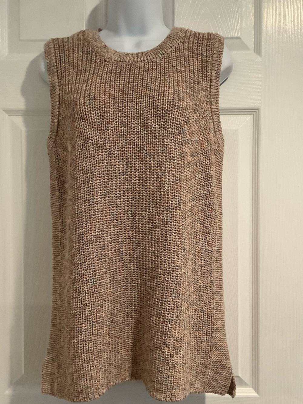 ELLA MOSS Marge Multicolor Coastal Grandma Sleeveless Fall Sweater Vest XL